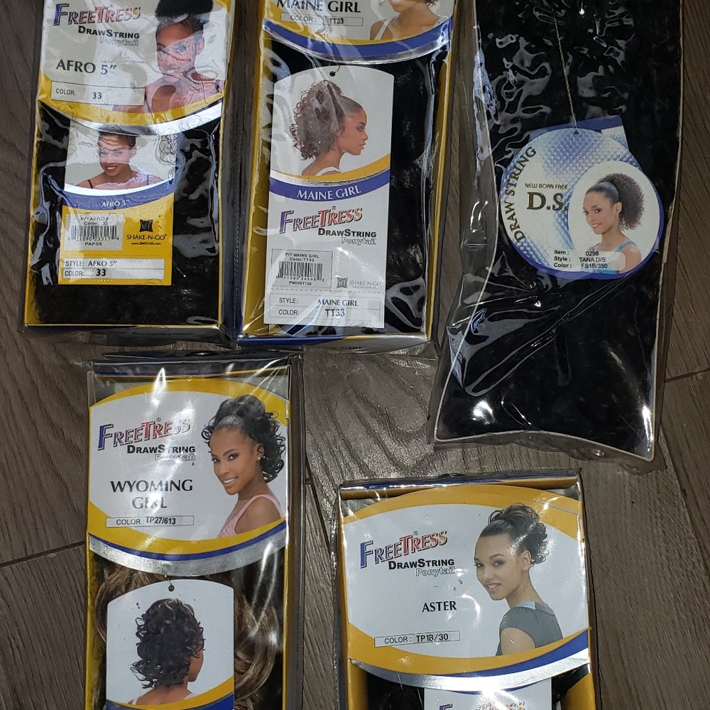 🆕️ 5 brand new Variety Ponytails 🌾Ready to Ship - Picture 1 of 7